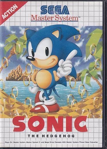 Sonic The Hedgehog - Sega Master System - i Cover (B Grade) (Genbrug)